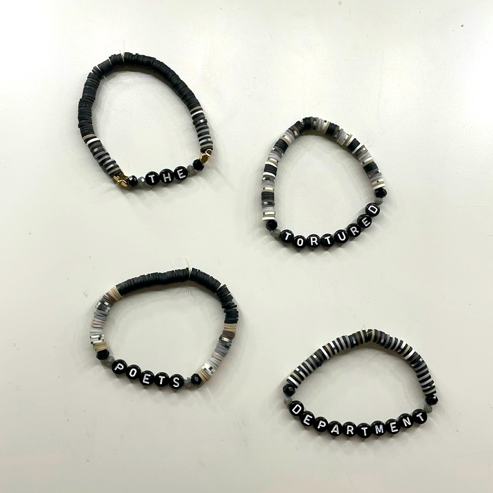 ⭐️The Tortured Poets Department Taylor Swift beaded bracelet⭐️